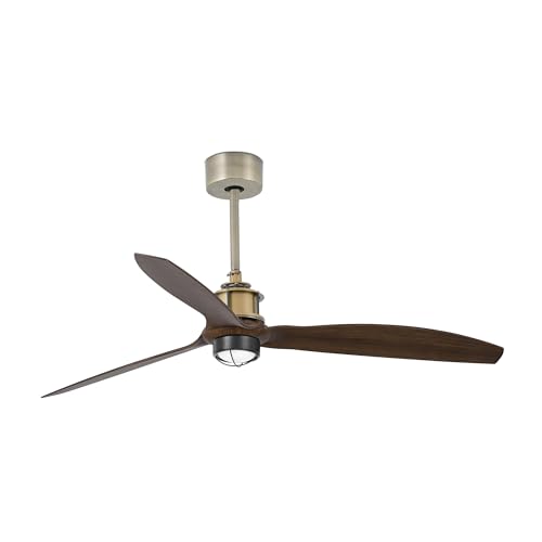 FARO BARCELONA 333981N - JUST FAN M Ventilador oro viejo/nogal 3000K