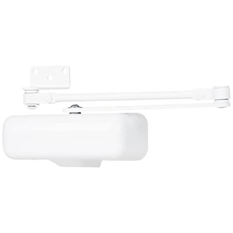 BRINKS Commercial Door Closer, White Finish - Size 1 Cover