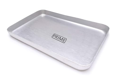 Image of Prime Bakers and Moulders Aluminum Baking Tray, Silver (14x10 Inch)