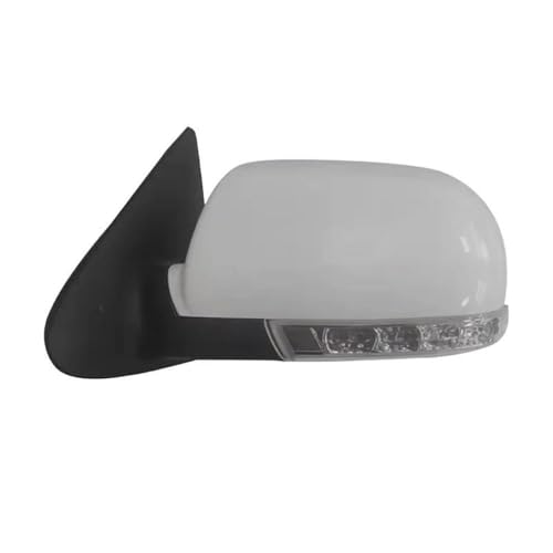 Rétroviseur Hyundai Santa Fe 2007-2012 blanc gauche 8 fils pour remplacement
