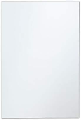 Better Bevel Frameless Rectangle Mirror, 30" x 40" Bathroom Wall Mirror w/Pencil Polished Edge