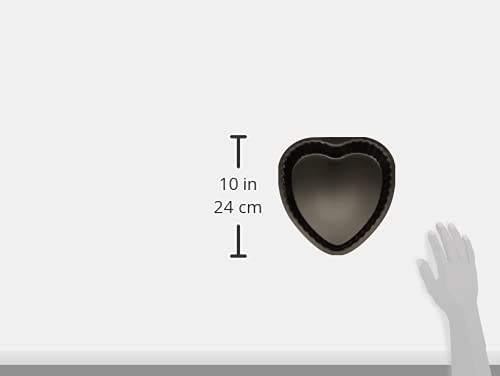 Guardini Arianna Stampo Cuore, Acciaio, Nero, 25 x 25 cm