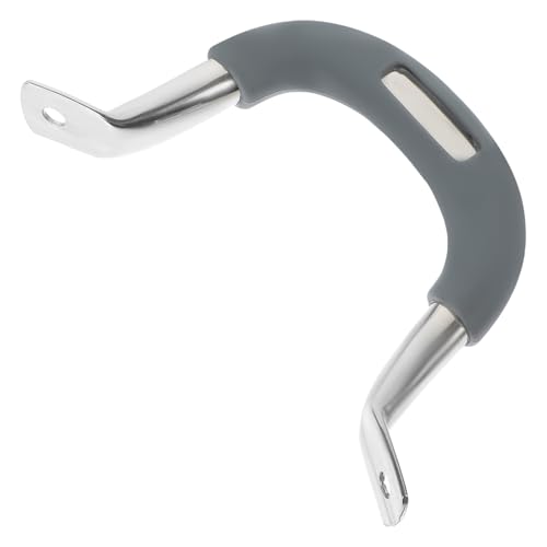 LOORGVEL Asa Lateral de Olla de Silicona y Acero Inoxidable Antitérmica Resistente y Fácil de Instalar Compatible con Baterías de Cocina y Sartenes Repuesto para Cocina Doméstica Grande