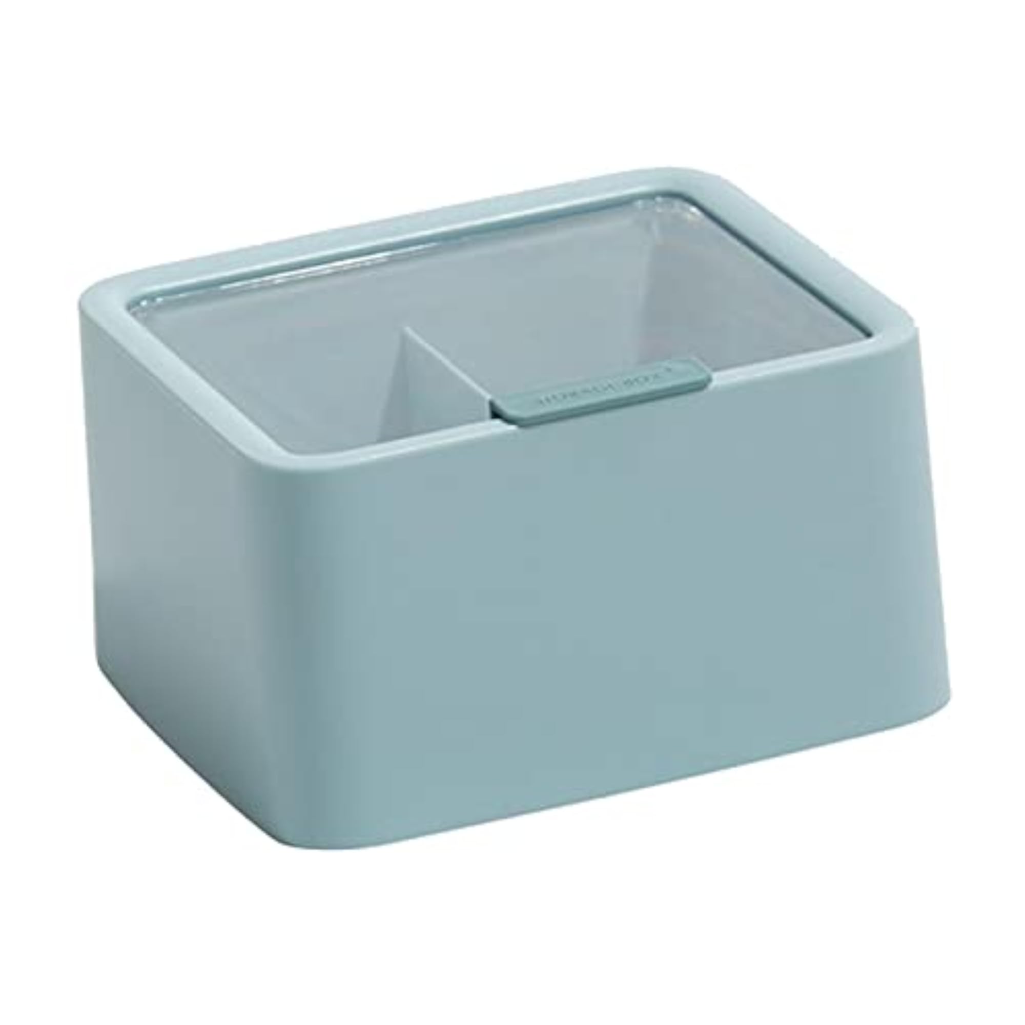 ABS Cotton Pad Storage Box Dustproof for Countertop, Blue