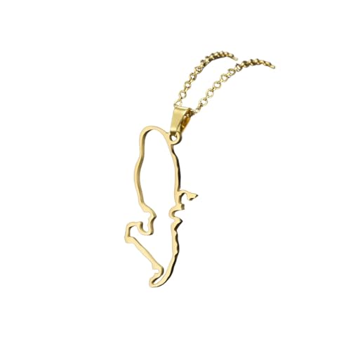 Collier île Martinique pendentif de haute précision géométrique pour bijoux de fête