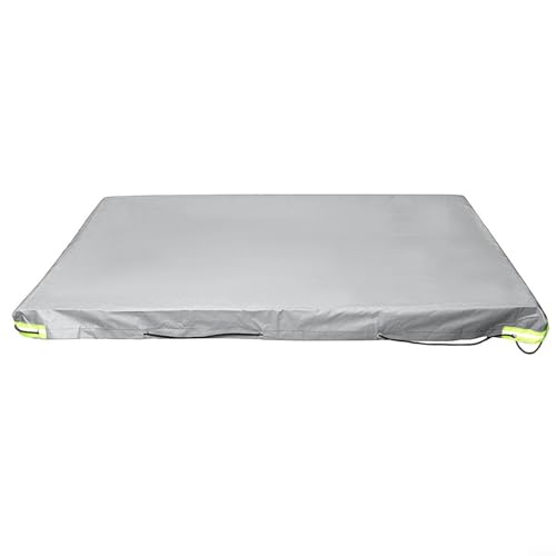 Lawnoval Cubierta de lona resistente al agua Oxford PVC para remolque con resistente al viento y anti-UV para campamento (gris)