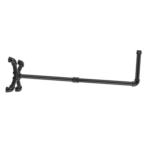 STOBAZA Iron Bathroom Gadget Toilet Paper Holder Storage Black Industrial Toilet Paper Holder Paper Towel Rack