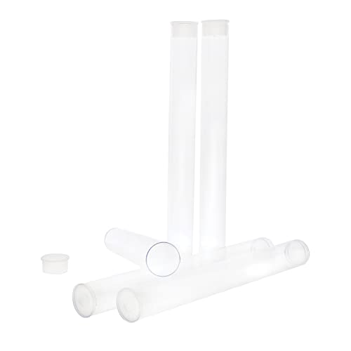 The Beadsmith Clear Plastic Tubes - 5-Inch-Long Round Tubes, 9/16 Inches in Diameter - Flat Caps - Use for Beads, Bath Salts, Wedding & Party Favors, Home or Office Storage - Bag of 100 by The Beadsmith - Image 8