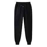 Celucke Sweatpants Herren Baumwolle Sweathose Fleece Jogginghose Winter Warme Trainingshose Sporthose Winterhose Freizeithosen