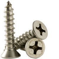 #10 x 5/8 SELF-Tapping Screws Philips Flat Head Type A Stain A2 (18-8), Fully Threaded, Size: #10, Length: 5/8, Head: Flat, Material: Stainless_Steel_18-8, Finish: (Inch) (Quantity: 1000)
