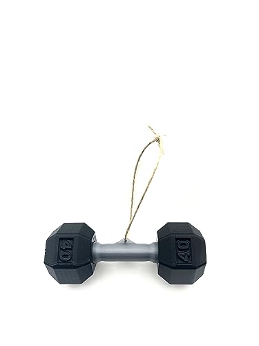 Miniature Dumbbell Holiday Ornament