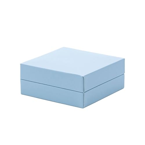 Boîte à bijoux de voyage bleue pour boucles d'oreilles et collier