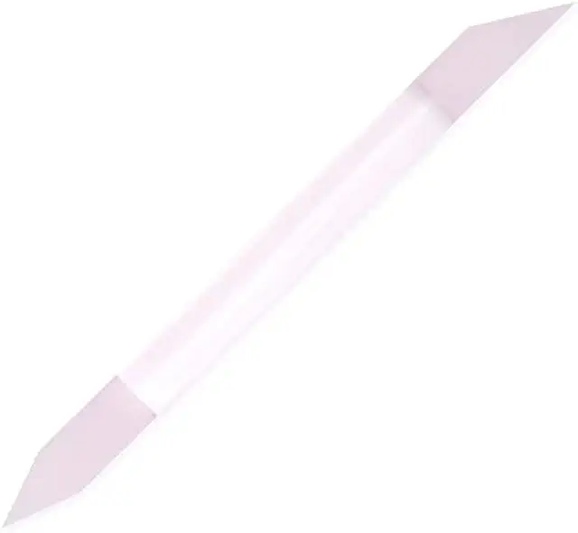 Pink Glass Cuticle Pulley for Manicure - Czech Original Nail Tool