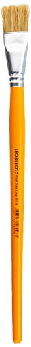 Pincel Escolar Chato Longo Individual 815-20 Blister Leonora, Amarelo