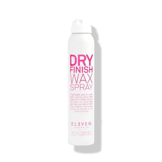 ELEVEN AUSTRALIA Dry Finish Wax Spray A Light Finishing Spray Offering a Low Sheen & Flexible Hold - 6 Oz