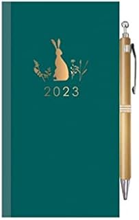 Ayush Party | 2023 Diary & Pen Slim Botanicals - Green Diary Set|Planner And Organiser For School And Office