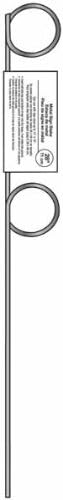 Hy-Ko .32 in. Dia. x 28 in. H Metal Pigtail Sign Stake