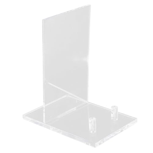 Cabilock Supporto per Cornice in Acrilico Trasparente Espositore per Piatti e Libri Base per Cavalletto Adatto Ufficio Cucina e Scuola per Esporre Foto Album e Oggetti da