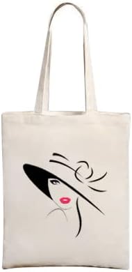 blinkNshop White Canvas Bags Latest Ladies Kitty Gifts| Retro Trends Love For Shopping Tote Bags | Gift for Her| Carry Your Bag| Valentine Gifts