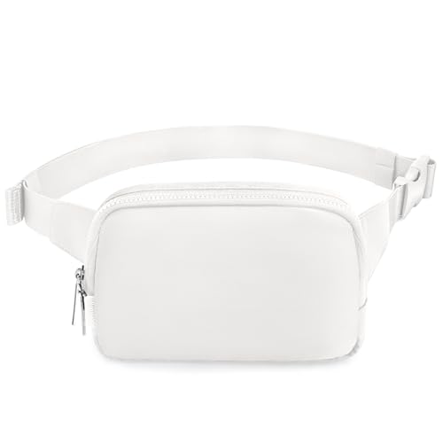 Bomvabe Pochete de 2L para mulheres e homens, bolsa de cinto grande em todos os lugares com alça ajustável de 139,7 cm, bolsa tiracolo resistente à água para viagens, esportes, corrida, caminhada