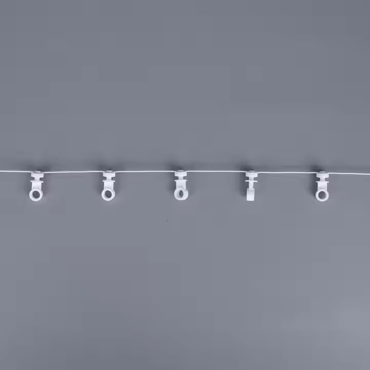 Curtain Track Carrier Rollers, Snap Design, Smooth Gliding, Universal Track Compatibility 60%