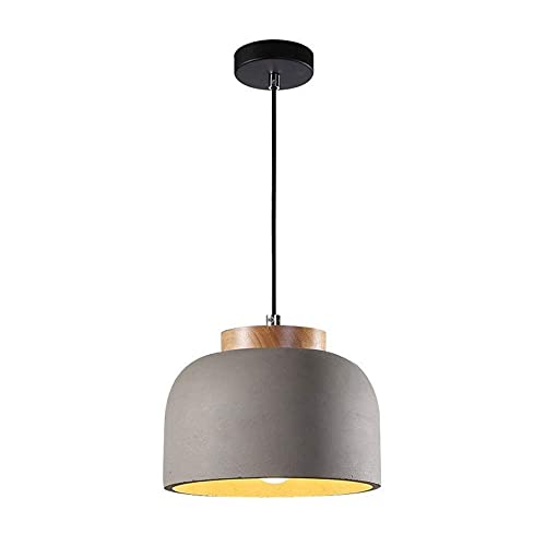 Suspension design d'usine ciment lustre rétro minimaliste pour lit