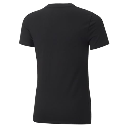 PUMA Kids Girls Alpha Graphic Crew Neck Short Sleeve Casual Tops Casual - Black2