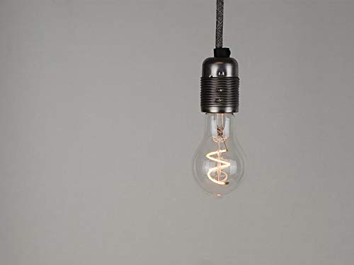 Bombillas de filamento industrial vintage Edison para lámpara E27 ES Tornillo & B22 bayoneta (5 unidades), Zc - A19 Flex Led Spiral, B22 BAYONET CAP