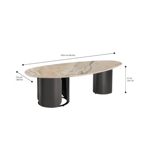 Image of Wakefit Center Table | 1 Yr Warranty | Coffee Table for Living Room Wooden, Tea Table for Living Room Wooden, Sofa Table, Free Installation from Brand, Modern Multi-Functional & Wobble-Free(Pranger)