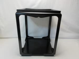 Amazon.co.jp: 504938 茶道具 宗旦好写 黒一閑塗 高麗卓 木製漆器 紙箱