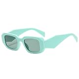 Quadratische Sonnenbrille Mit Kleinem Rahmen For Männer Und Frauen, Urlaub, Fahren, Pendler, UV400-Sonnenbrille 6624(Green)
