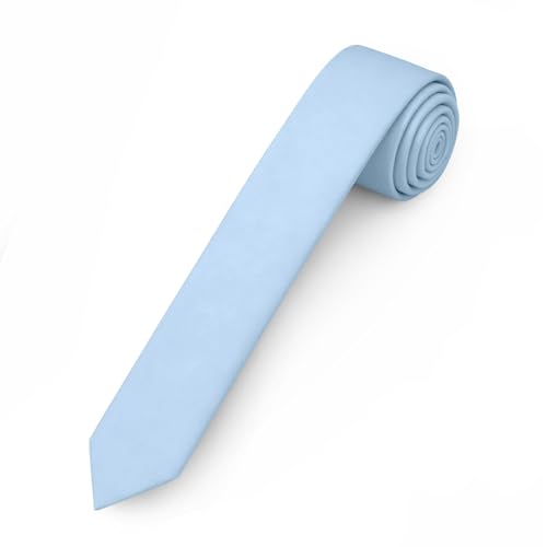 Image of Jacob Alexander Ultra Skinny 1.5 inch Men's Solid Necktie