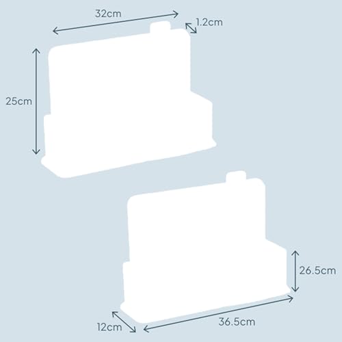 Cooks Professional Index Chopping Board Set | Set of 4 Bamboo Chopping Boards with Stand | Wooden Cutting Boards with Tabs for Fruit & Vegetables, Cooked Food, Raw Meat & Fish | Multi Coloured - 9