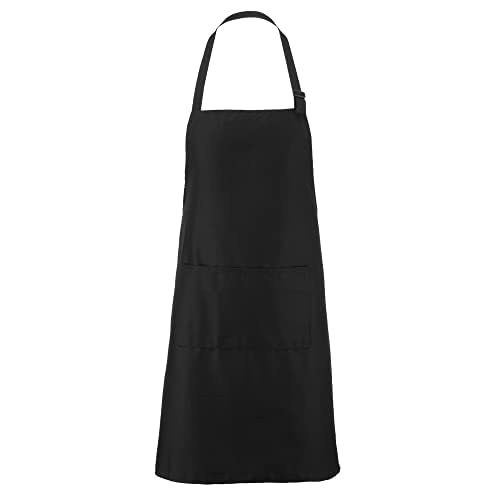 House 2 Home Reality Apron | 100% Cotton | Aprons for Women & Men | Black Apron with Pockets