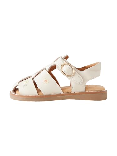 NEXT Mädchen Fischersandalen aus Leder Neutral Embroidered 23