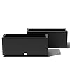 Veradek Block Series Long Box Planter – Large Rectangular Planter for Indoor or Outdoor Patio/Porch | Durable All-Weather Use with Drainage Holes | Modern Décor for Tall Plants, Flowers or Shrubs