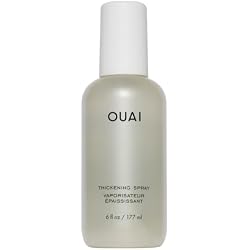 OUAI Hair Thickening Spray - Thickening & Volumizing Spray (6 Fl Oz) | For Instantly Thicker, Fuller-Looking Hair - Protects, Strengthens & Repairs with Amaranth Peptide & Amino Acids