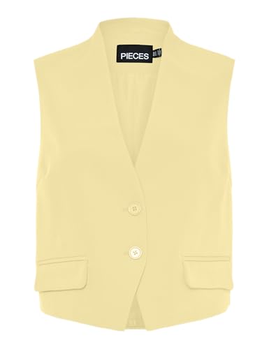 Pcnimora Waist Coat PIECES veste sans manches femme couleur crème taille M