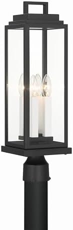 Aspen 4 Light Matte Black Outdoor Post