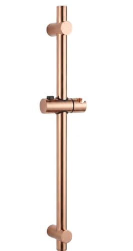 Image of AQUIEEN Sliding Rail for Hand Shower - Premium Height & Angle Adjustable Hand Shower Holder | Wall Mounted Shower Slider Bar for Home, Hotels & Luxury Bathrooms (Rose Gold)