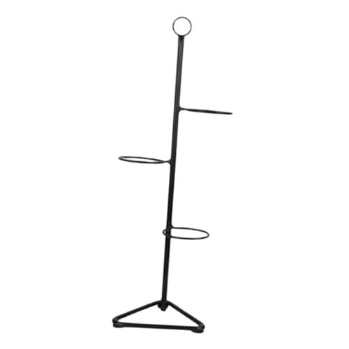 Coffee Cup Holder Display Stand Mug Rack Dispenser Shelf Paper Cup Holder Storage Organizer for Kitchen Bar Cabinet Breakroom, Black