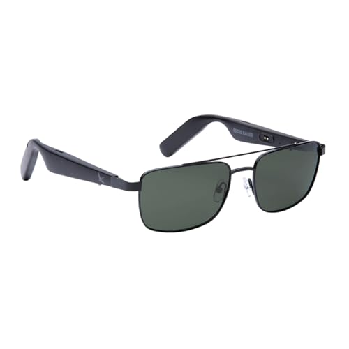 Eddie Bauer Smart Glasses for Men Bluetooth Smart Glasses with UV400 Polarized Lenses, Open Ear Speakers & Microphone Navigator (Standard)