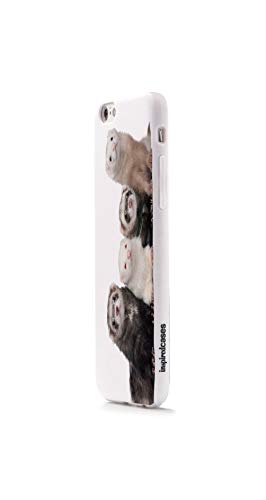 Inspired Cases - 3D Textured Iphone 6/6S Case - Rubber Bumper Cover - Protective Phone Case For Apple Iphone 6/6S - Ferrets Animals Humor Funny #TOP2