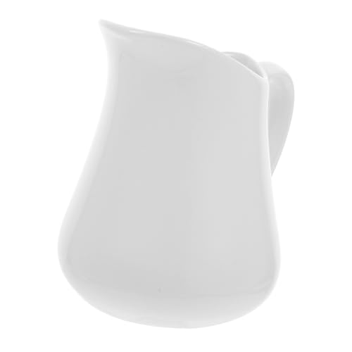 BELLIFFY Pichet À Lait En Céramique 6.77X6.61X4.53 Pouces Pot À Crème À Lait Multifonctionnel Pour Café Et Thé Petit Pichet De Service Élégant Pour...