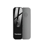 Portable Smart Two-Way Real Time 70+ Multi-Languages Translator Instant Voice Translate (Grey)