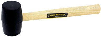 Steel Grip 16 oz. Rubber Head Mallet 13 in. L x 2.25 in. Dia.