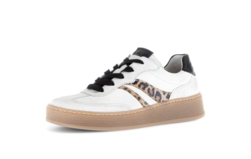 Gabor Zapatillas de mujer 76.475.61, Blanco Naturaleza Negro 40, 38 EU