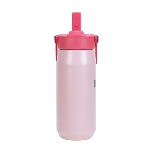 Image of PUMA unisex-adult 18oz Insulated Stainless Steel Water Bottle With Straw & Carry Handle