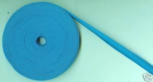 5/8" 16mm Kingfisher Cotton Bias Binding 33 Metres New Turquoise