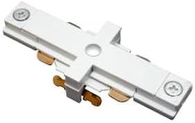 00020 - White 1-Circuit Track End-to-End Mini-Connector (LA-2-P)